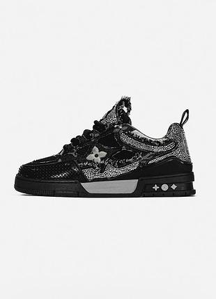 Louis vuitton skate 'black swarovski monogram'