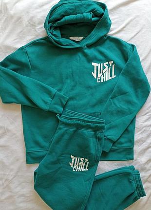 Спортивный теплый костюм s-m