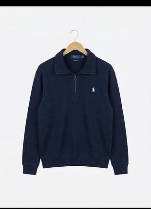 Оригинальный премиальный пуловер / свитшот на молнии 1/4 polo ralph lauren (quarter-zip / half-zip).