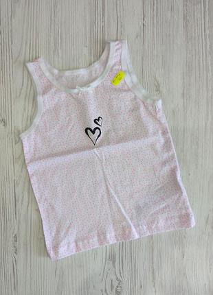 Бавовняна маєчка для дівчинки на 1,5-2 роки primark