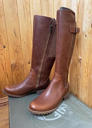 Timberland коричневые сапоги высокие кожаные новые водонепроницаемые banfirled waterproof tall boot eu 41 uk 7.5 us 9.5