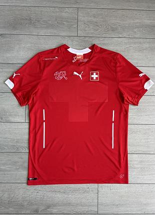 Футбольная футболка джерси майка сборная швейцария пума switzerland puma football soccer jersey size l л размер оригинал