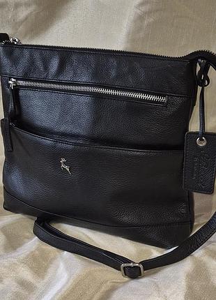 Жіноча шкіряна крос боді від преміального бренду ashwood leather