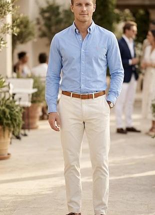 Чоловіча сорочка ralph lauren slim fit — featherweight twill xl