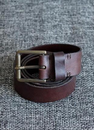 Ремень кожаный next signature оригинал handmade in italy w34-38