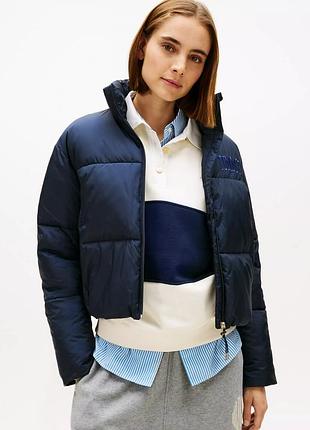 Жіноча укорочена куртка tommy hilfiger