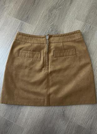 Замшева спідниця h&m