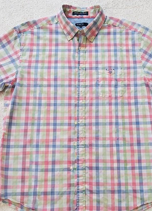 Gant malibu heather poplin рубашка мужская xl 52-54 100% хлопок