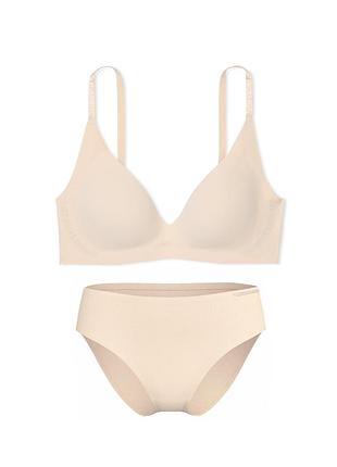 Жіночий комплект білизни victoria's secret безшовний ліф push-up і трусики бікіні