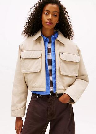 Жіноча укорочена куртка tommy hilfiger