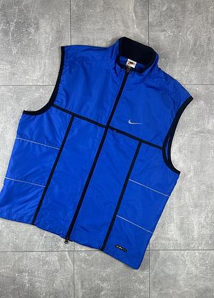 Nike running спортивная винтажная жилетка