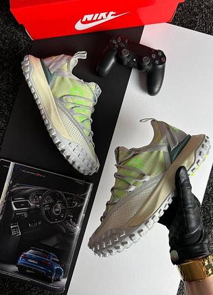 Чоловічі кросівки nike acg mountain fly low grey green