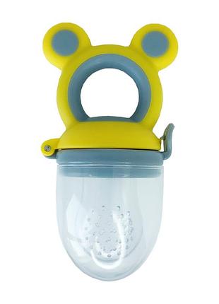 Ниблер для прикорма младенцев "микки" mgz-0009(yellow-grey) желто-серый