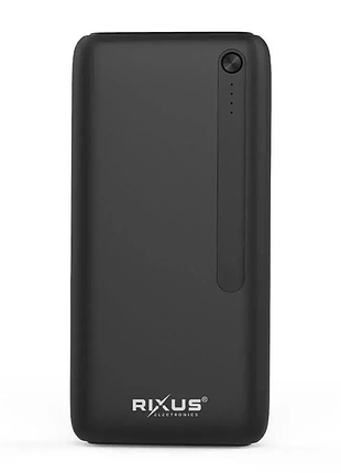 Павербанк rixus 30000 mah rxpb38b 22.5w fast charg 3 порти usb + type-c
