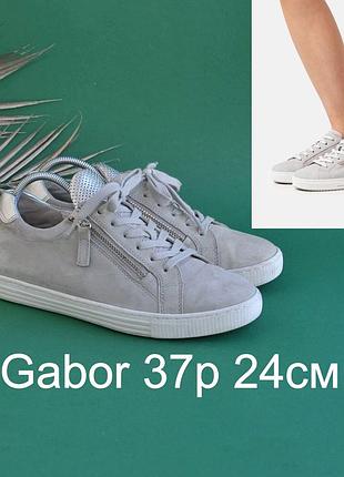 Замшевые сникерсы gabor