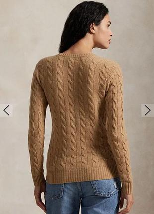Светр пуловер polo ralph lauren бежевий  кемел вовна коси xl-l.38-42 2