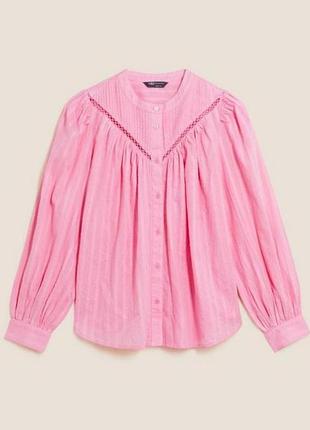Хлопковая блуза от marks &amp; spencer