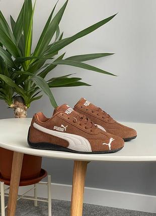 Кросівки жіночі puma speedcat brown