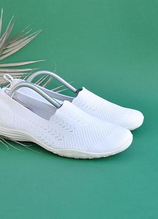 Мокасины летние кроссовки без шнурков skechers