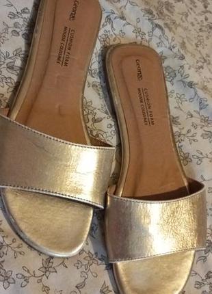 Золотисті шльопанці george cushion foam (розмір 39-40 / uk 8)