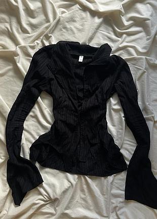 Чорна сорочка в стилі vivienne westwood y2k