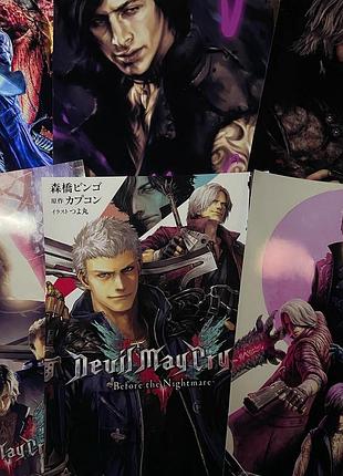 Самоклейкі постери а4 формату по грі devil may cry 5