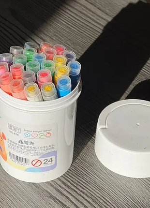 Акварельные маркеры белые new 24water color pen 638-24
