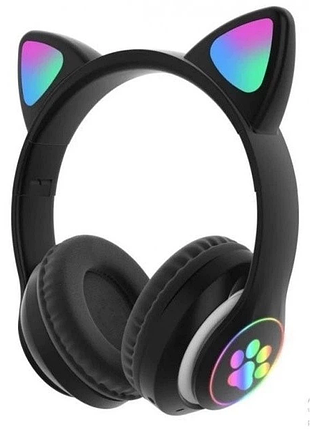 Бездротові bluetooth-навушники з вушками з led-підсвіткою