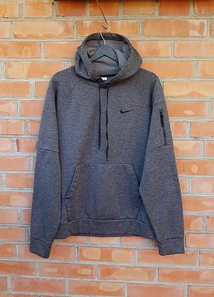 Nike therma-fit pullover fitness hoodie худи кофта на флисе оригинал (m)