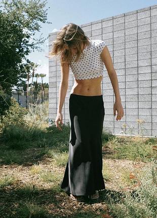 Zara satin skirt (сатиновая спідниця)