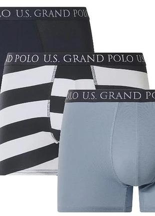Новый набор мужских боксеров esmara men x u.s. grand polo, 3 шт