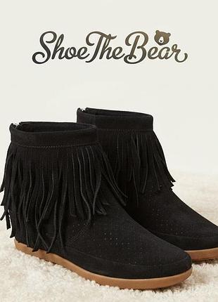Женские ботинки, винтажные, осенние,натуральные ботинки shoe the bear, дания,р.37
