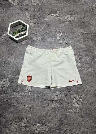 Шорти nike arsenal оригінал білі футбольні шорти найк арсенал спортивні літні
