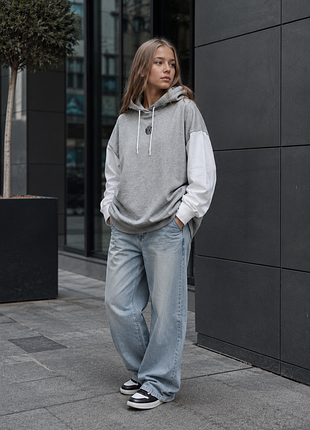 Худі комбіноване з капюшоном,двонитка/котон
nike оригінал