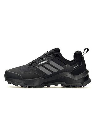 Теплые кроссовки мужские adidas terrex ax4, черные кроссовки водоотталкивающие, осень-зима