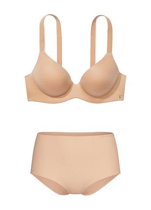 Жіночий комплект білизни victoria's secret ліф push-up і трусики брифи