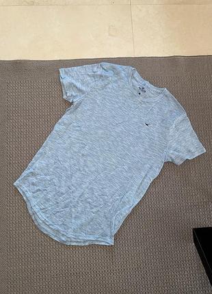 Трикотажна чоловіча футболка hollister трикотажная мужская