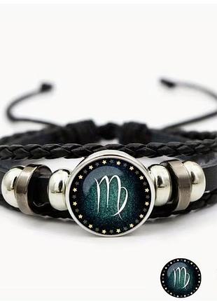Каменный браслет zodiac stone со знаком зодиака діва