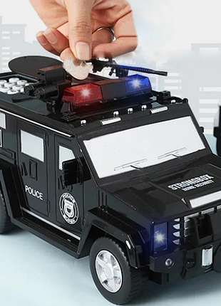 Копилка-сейф в виде полицейской машины nbz cash truck black (509)