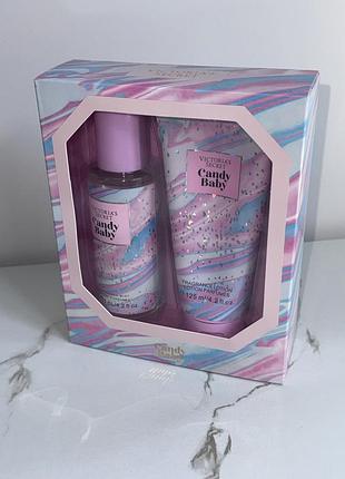 Victoria’s secret набір парфумований 🍭candy baby🍭 спрей+лосьон для тіла