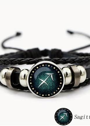 Каменный браслет zodiac stone со знаком зодиака стрелец