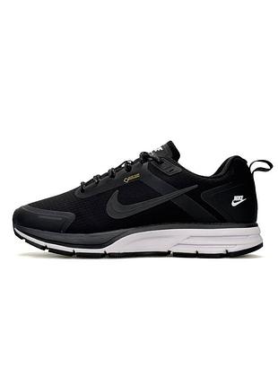 Теплі кросівки чоловічі nike zoom structure, чорно-білі кросівки водовідштовхуючі, осінь-зима