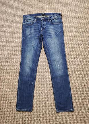 Just cavalli джинси slim fit distressed dirty look оригінал (w34)