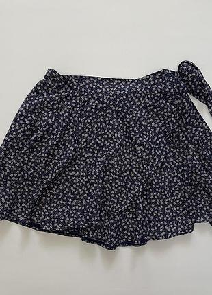 Denim & supply ralph lauren міні спідниця на запах у квітковий принт, розмір l
