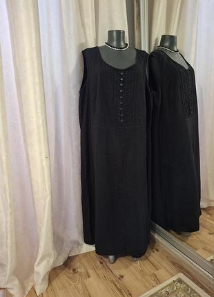 Віскозно-льоняне плаття 👗 великого розміру