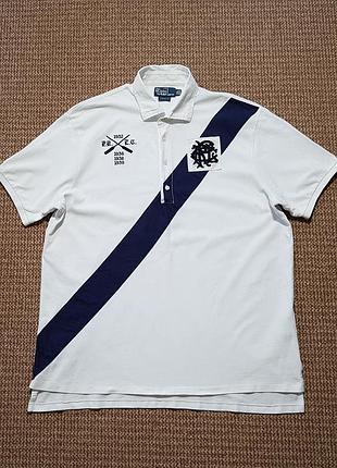 Ralph lauren polo rowing club поло футболка винтажная оригинал (xxl)