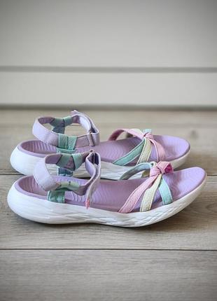 Босоножки сандалии для девочки на липучках skechers