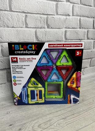 Дитячий магнітний конструктор (923-525), 14 деталей