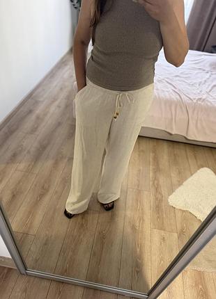 Лляні штани h&m