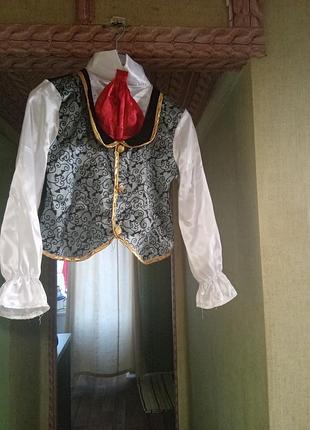 Детский карнавальный жакет рубашка